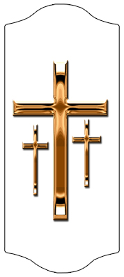 DARAY-C-517-CP-WT Copper 3 Crosses White
